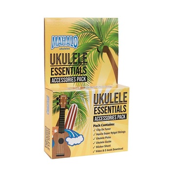 Set accesorii ukulele sopran concert Mahalo MZK1 acordor corzi pene ghid stickere E-book Set accesorii ukulele sopran concert Mahalo MZK1 acordor corzi pene ghid stickere E-book