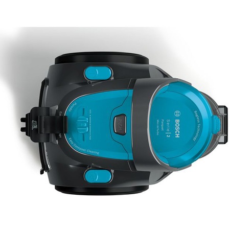 Aspirator fara sac Bosch BGS05X240, 1.5 l, 700 W, reglare electronica, Filtru igenic PureAir, perie mini turbo, Albastru