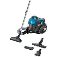 Aspirator fara sac Bosch BGS05X240, 1.5 l, 700 W, reglare electronica, Filtru igenic PureAir, perie mini turbo, Albastru