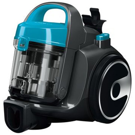 Aspirator fara sac Bosch BGS05X240, 1.5 l, 700 W, reglare electronica, Filtru igenic PureAir, perie mini turbo, Albastru