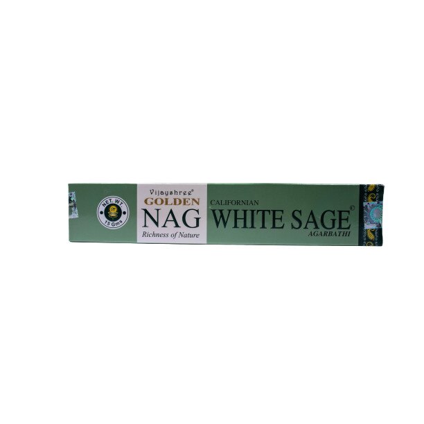 Betisoare Naturale Parfumate Nag Californian White Sage, Vijayshree 15g(12-15buc)
