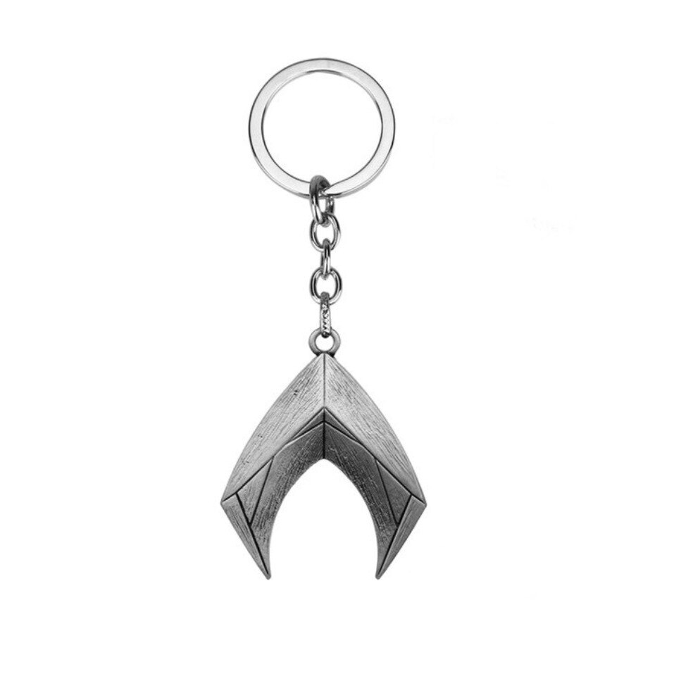 Breloc emblema argintie a filmului Aquaman, Colectia DC Comics