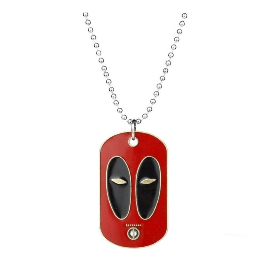 Lant cu pandantiv Deadpool, rosu, colectia Marvel