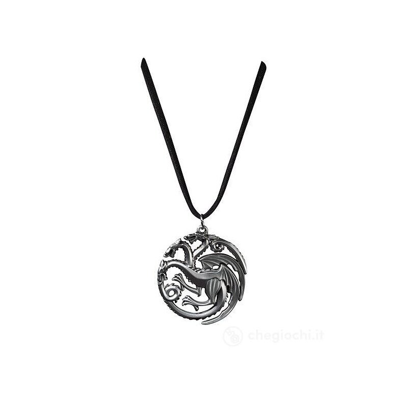 Lantisor Cu Pandantiv Game of Thrones - Targaryen House, Argintiu