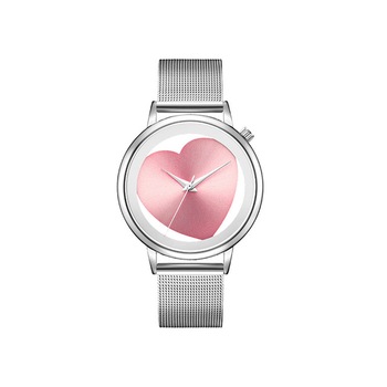 Ceas Viser Unisex Quartz Casual Argintiu, PN999575SR, curea din metal (mesh), afisaj Analog Ceas Viser Unisex Quartz Casual Argintiu, PN999575SR, curea din metal (mesh), afisaj Analog