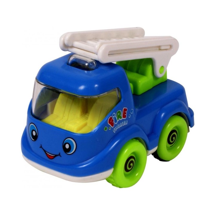 Lendkerekes létrás kisautó - 10 cm