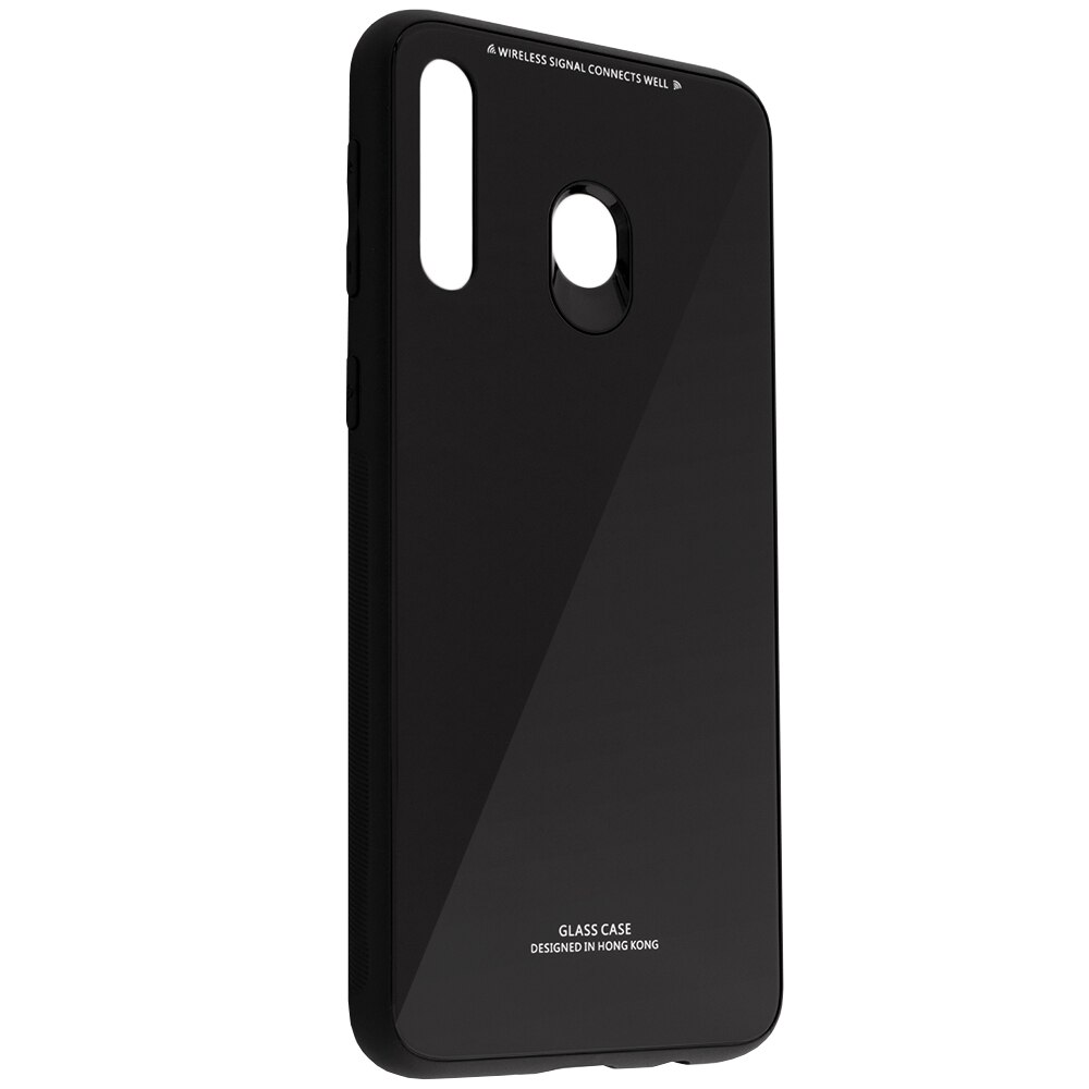 Husa SAMSUNG Galaxy M30 / A40s - Glass (Negru)