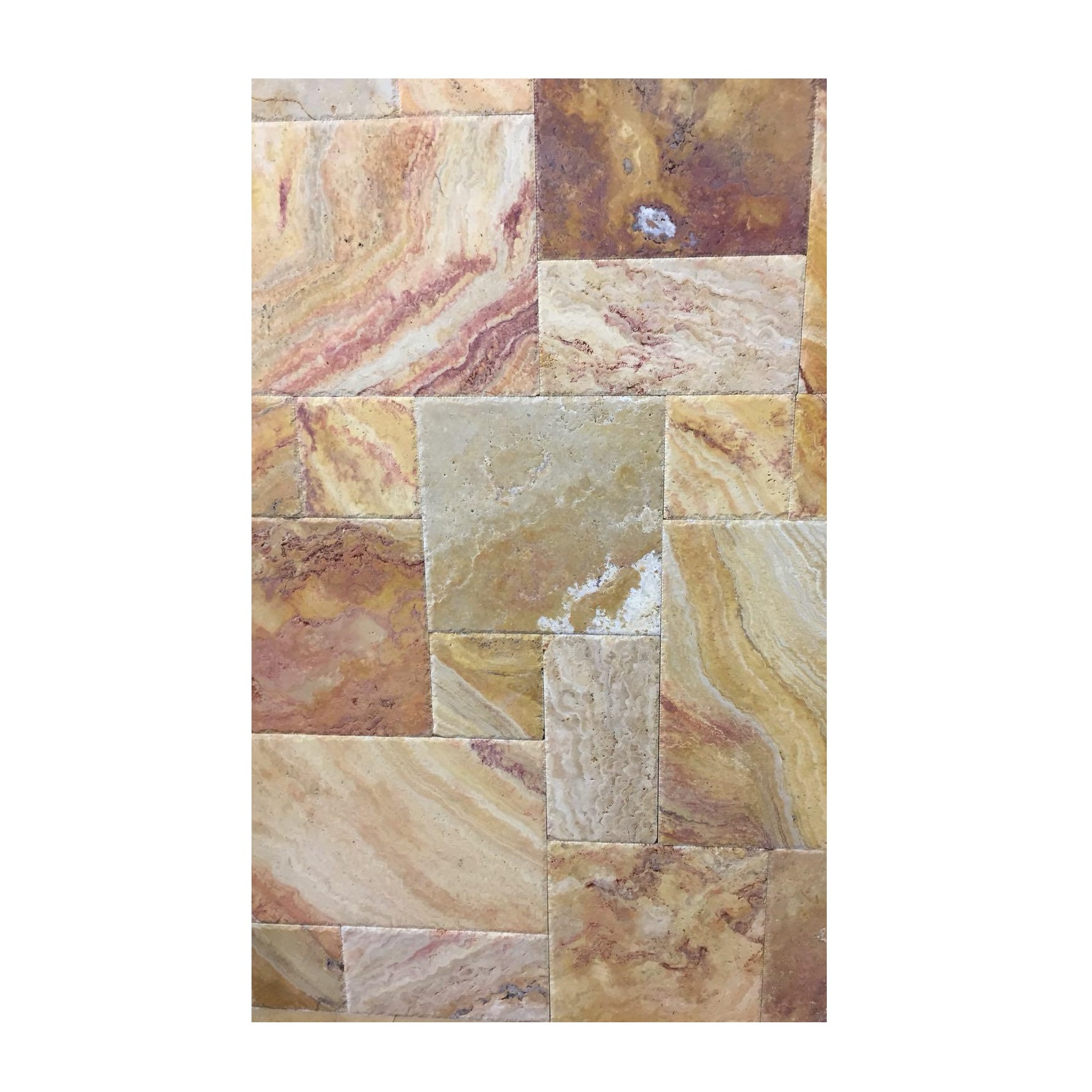 Travertin Peach Blend French Pattern Periat-set 0.73mp