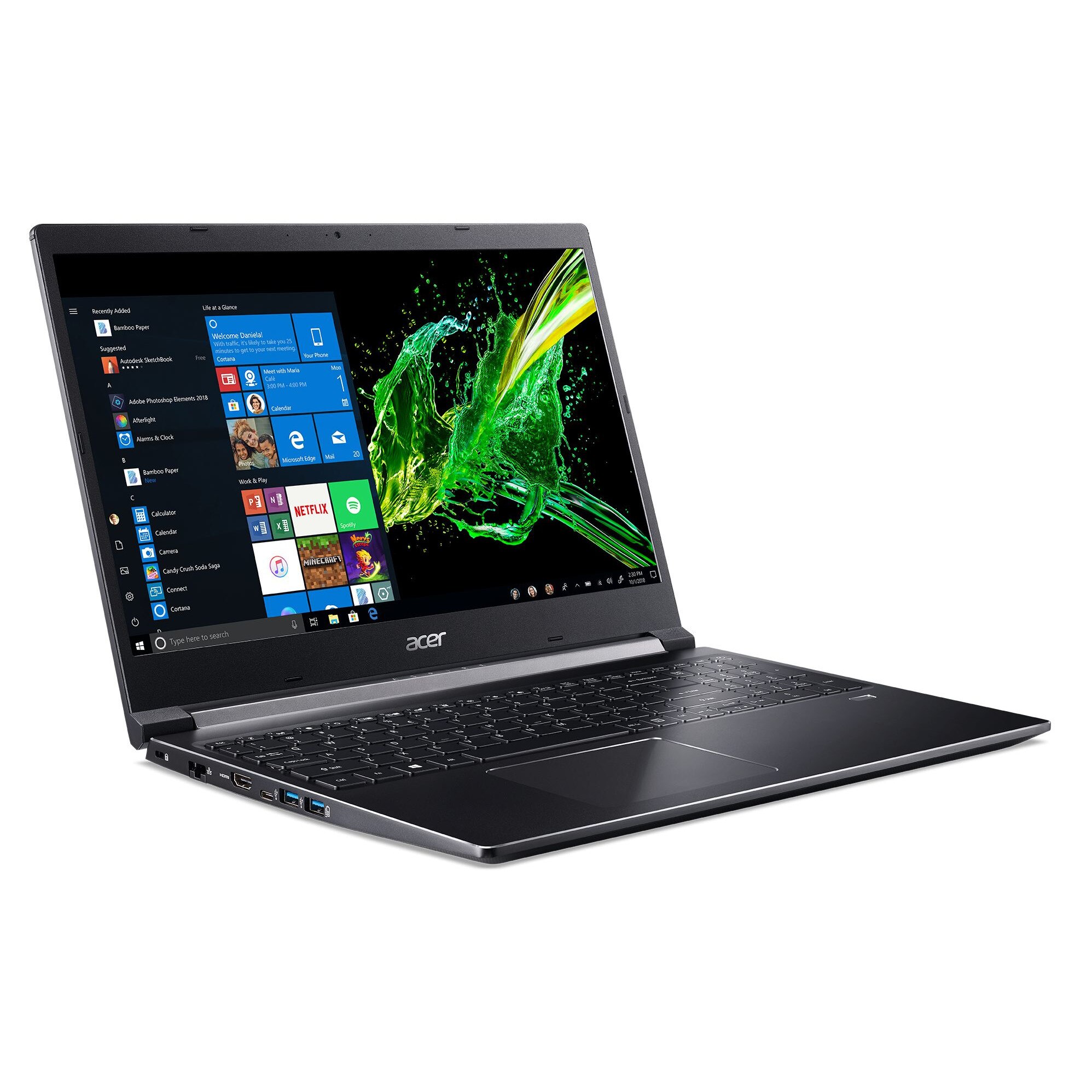 Лаптоп Acer Aspire 7 A715-74G-77FU с Intel Core i7-9750H (2.60 
