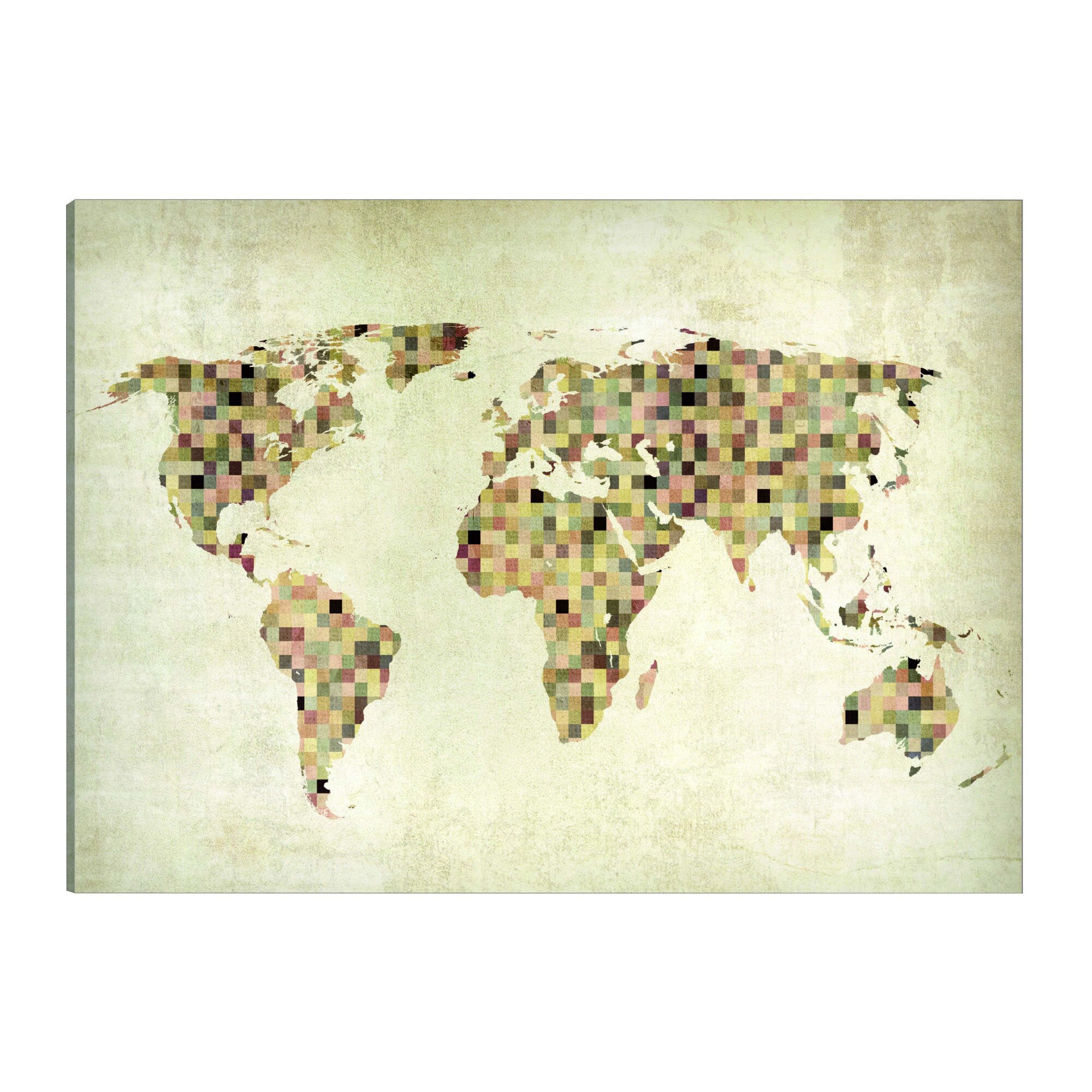 Tablou canvas - Harta textului Frantei pe fondul negru - 120 x 80 cm