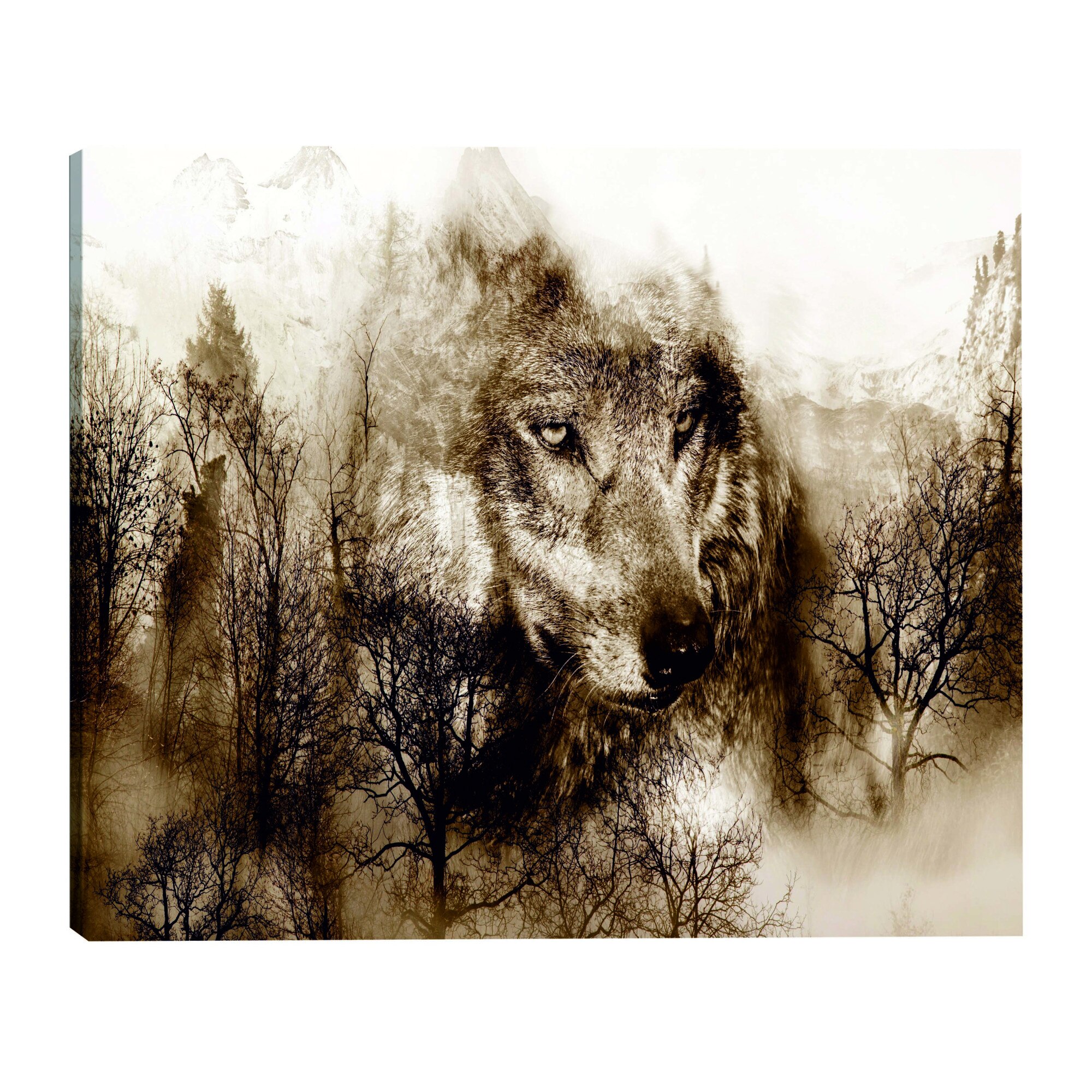 Tablou canvas - Muntele Predator Wide Brown - 90 x 60 cm