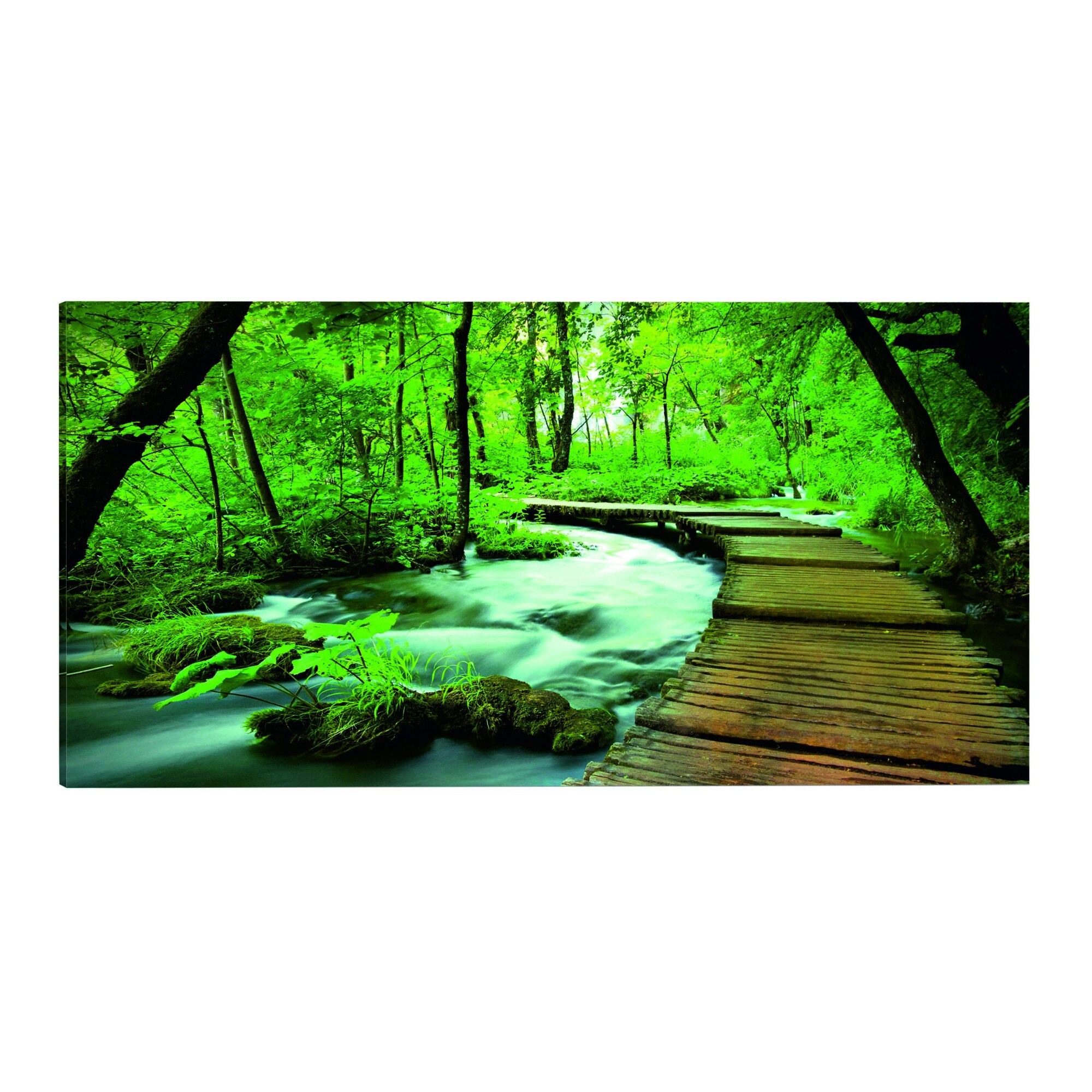 Tablou canvas - Trotuar forestier - 135 x 45 cm