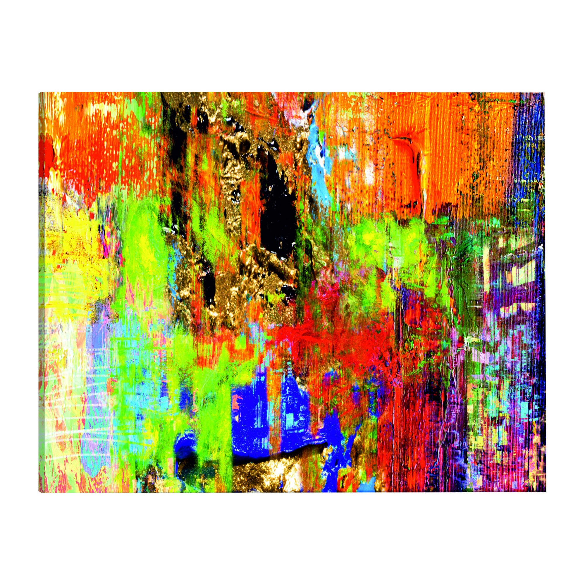 Tablou canvas - Abstractie colorata Ingusta - 135 x 45 cm