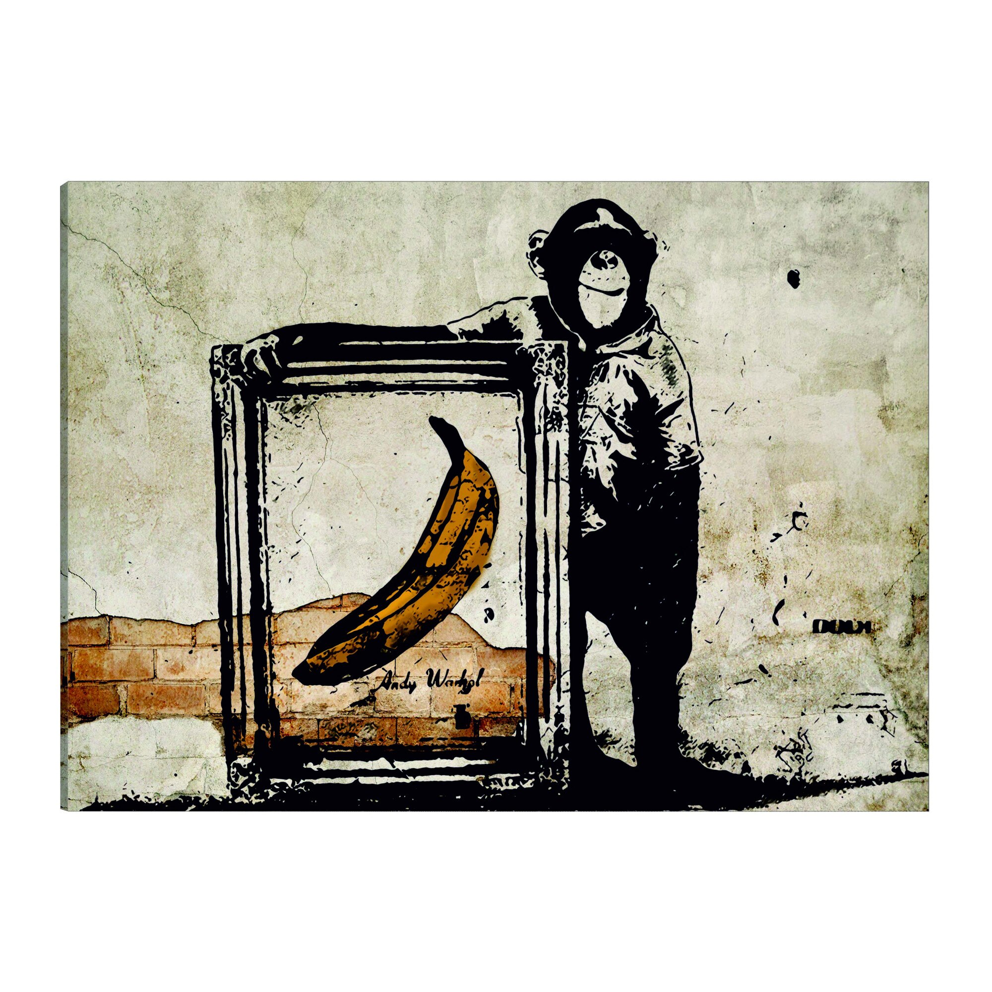Tablou canvas - Inspirat de Seppia Banksy - 120 x 80 cm