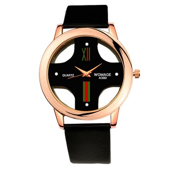 Ceas WoMaGe Unisex Quartz Casual Elegant Negru, PN999642NU, curea din piele, afisaj Analog Ceas WoMaGe Unisex Quartz Casual Elegant Negru, PN999642NU, curea din piele, afisaj Analog