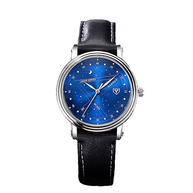 Ceas Yazole Unisex Quartz Casual Elegant Negru, PN999652NU, curea din piele ecologica, afisaj Analog