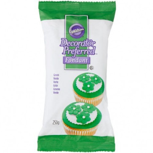 Fondant pentru acoperire torturi Wilton, verde, 250 g
