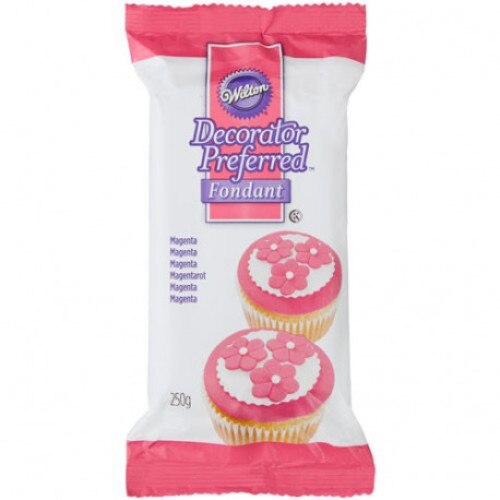Fondant pentru acoperire torturi Wilton, magenta, 250 g