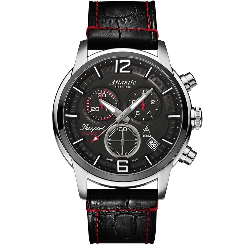 Ceas barbatesc Atlantic 87461.42.45 Quartz Argintiu