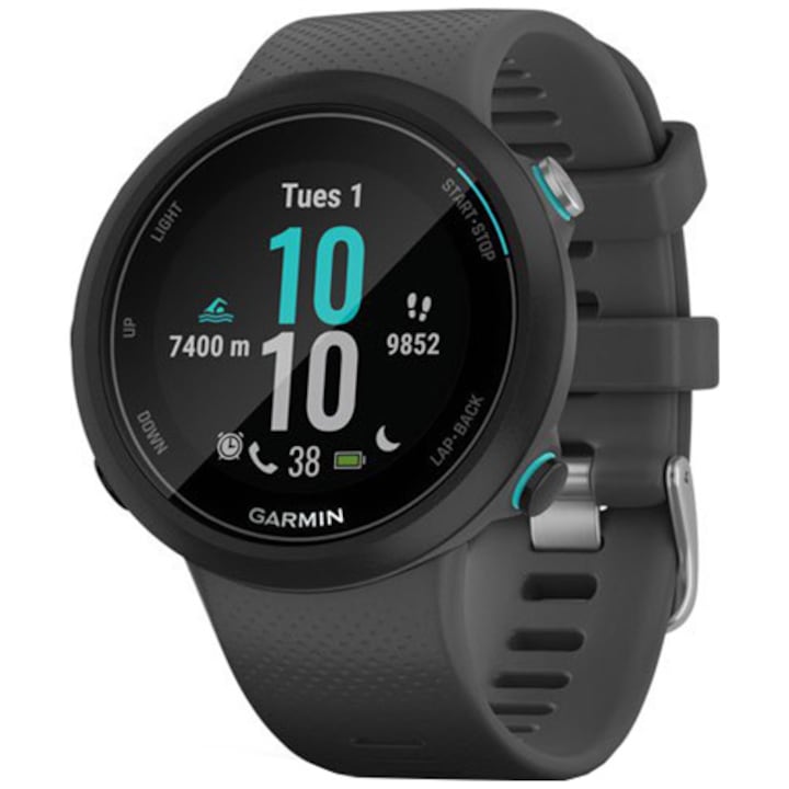 Часовник Smartwatch Garmin Swim 2, GPS, EU, Силиконов, Slate