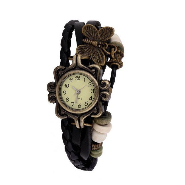 Ceas Viser Dama Quartz Casual Elegant Negru, PN999139NU, curea din piele, afisaj Analog