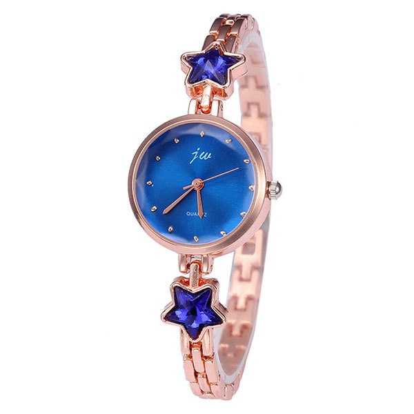 Ceas jw Dama Quartz Casual Elegant Albastru, PN999212AU, curea din metal (zale), afisaj Analog