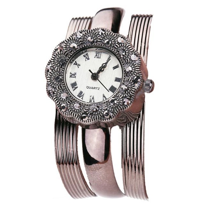 Ceas CECQ Dama Quartz Casual Elegant Silver, PN999983SR, curea din metal (bangle), afisaj Analog