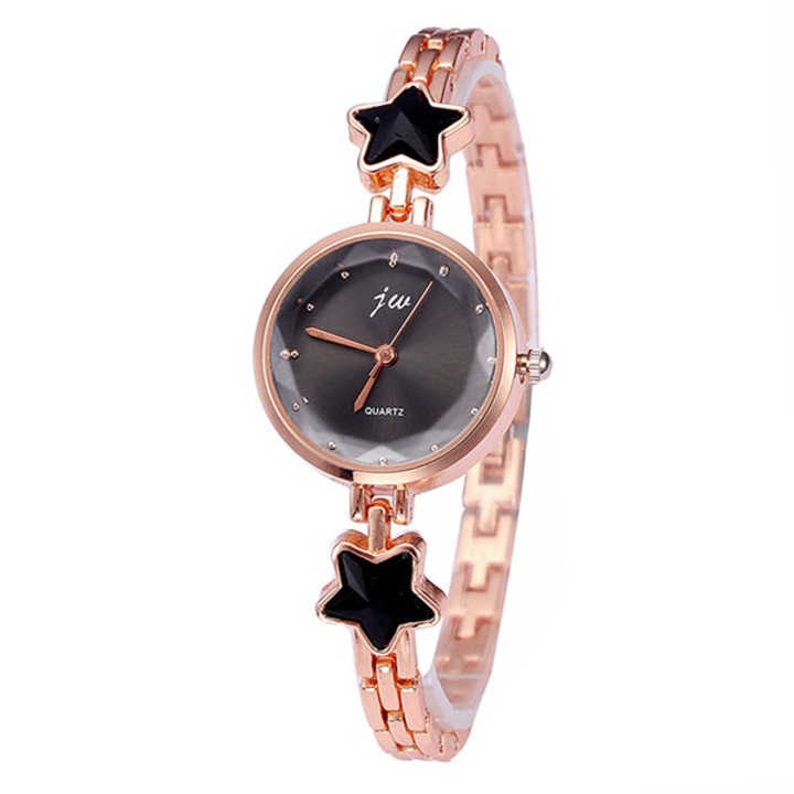 Ceas jw Dama Quartz Casual Elegant Negru, PN999212NU, curea din metal (zale), afisaj Analog