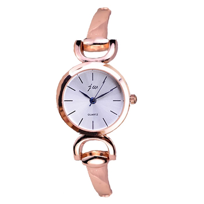 Ceas jw Dama Quartz Casual Elegant Alb, PN999331AB, curea din metal (zale), afisaj Analog
