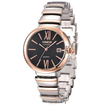Ceas XINEW Dama Quartz Casual Elegant Rosegold-negru, PN999870RNU, curea din metal (zale), afisaj Analog Ceas XINEW Dama Quartz Casual Elegant Rosegold-negru, PN999870RNU, curea din metal (zale), afisaj Analog