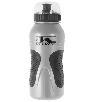 Bidon apa M-Wave ,600 ml ,Silver/Negru Bidon apa M-Wave ,600 ml ,Silver/Negru
