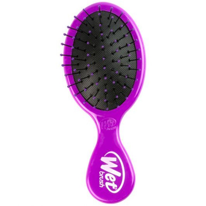 Perie de par Wet Brush Mini pentru descurcarea parului, Mov