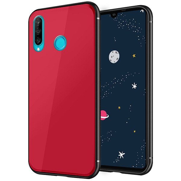 Husa Huawei P30 Lite Glass Rosie
