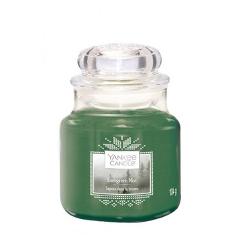 Lumanare Parfumata Borcan Mic Evergreen Mist, Yankee Candle Lumanare Parfumata Borcan Mic Evergreen Mist, Yankee Candle
