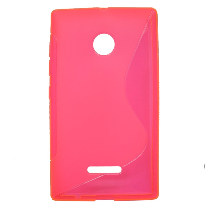 Силиконов гръб Omni S Line за Nokia Lumia 435, Розов