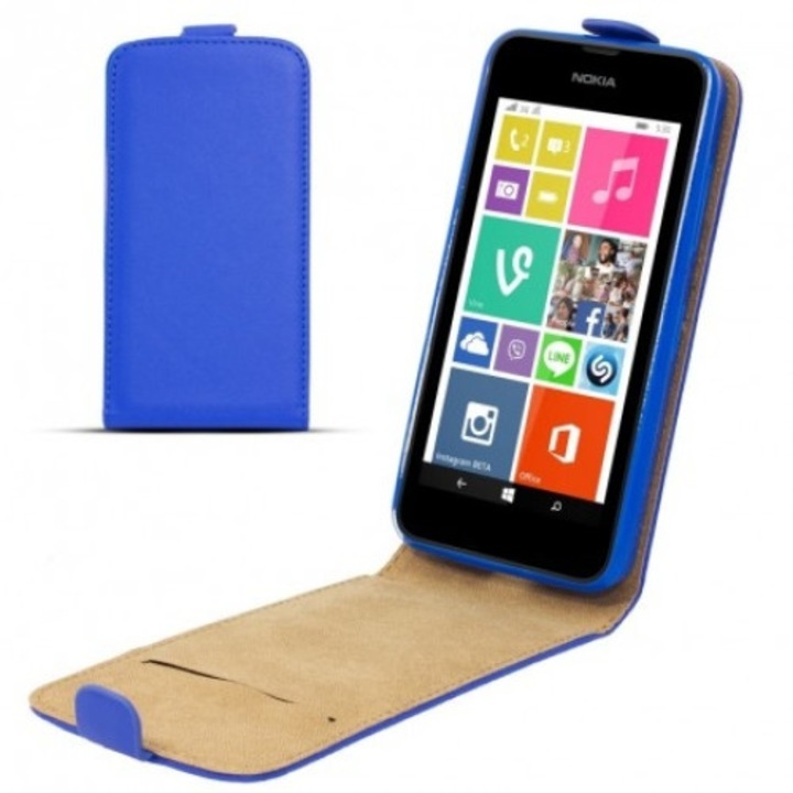 Husa Omni Slim Flexi pentru Lumia 530, albastra