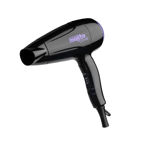 Uscator de par pliabil Artero Mojito One, 1000W, Plastic, Negru/Mov