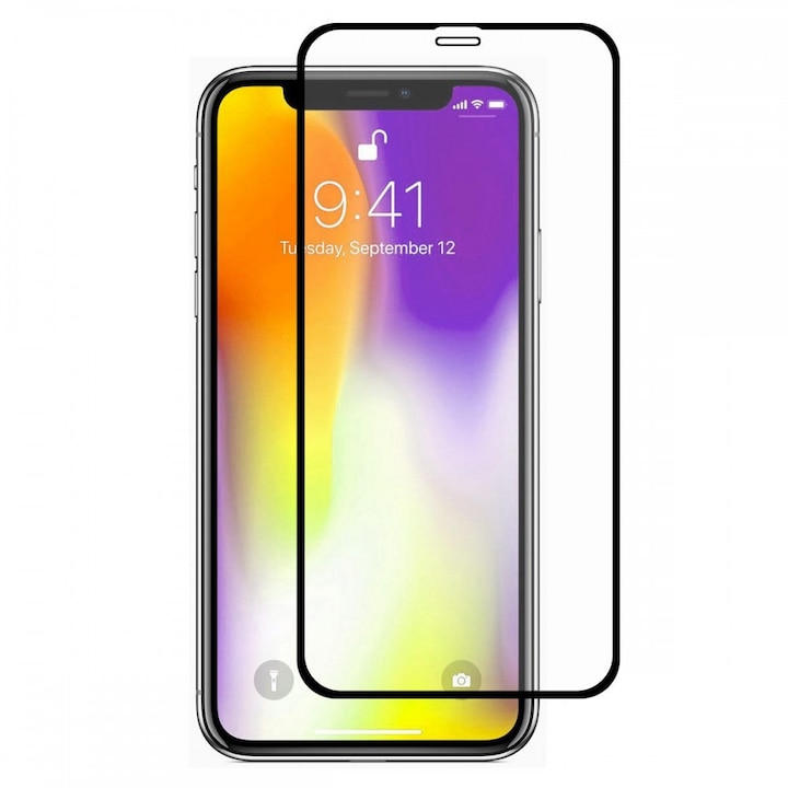 Стъклен Протектор No Brand, съвместим с Iphone 11 (2019), 5D, Full Glue