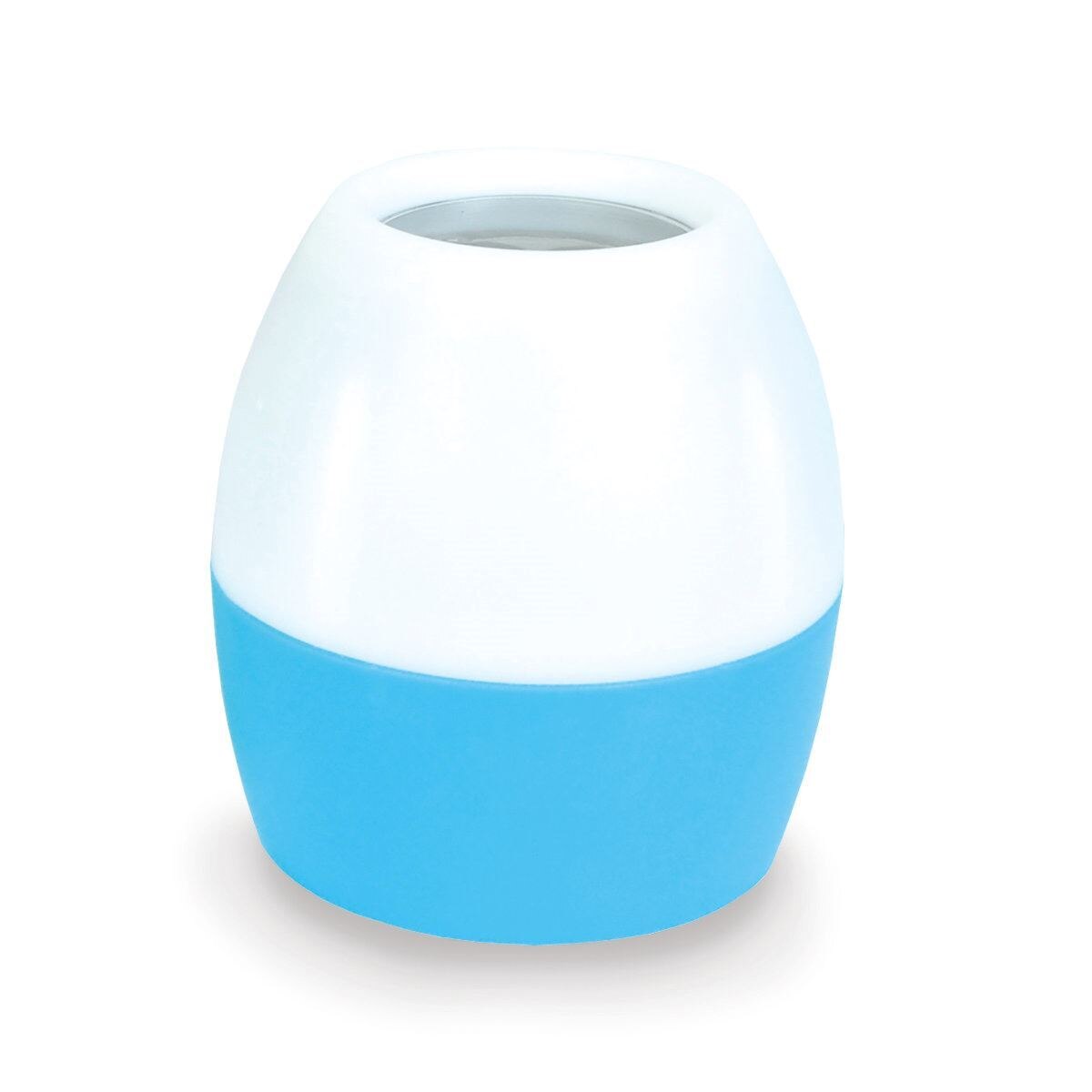 Lampa de noapte Omega 44875, cu proiectie rotativa si fixa, teme de iarna, albastra cu alb