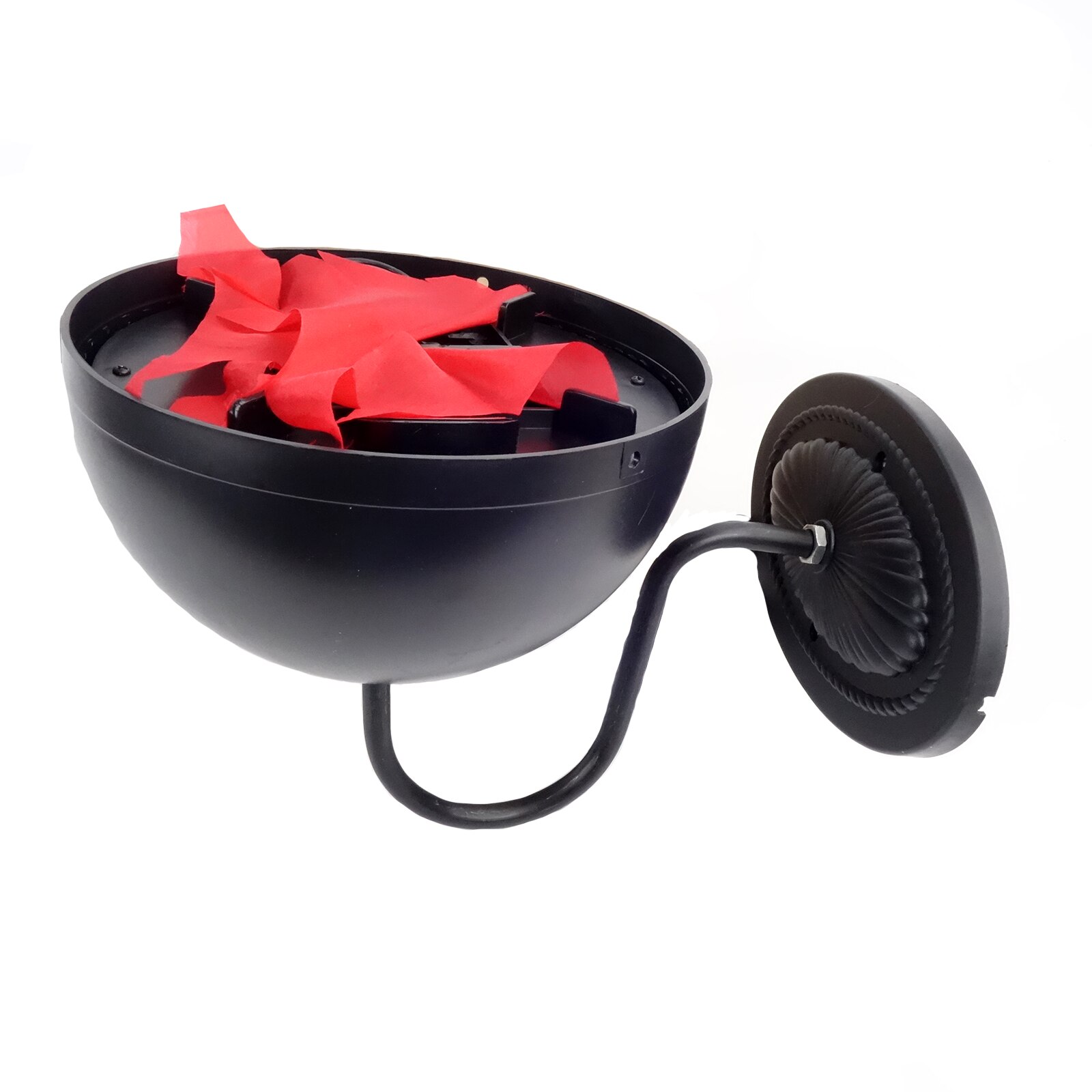 Lampa cu brat pentru agatat pe perete, negru/rosu, 25w, 30 cm