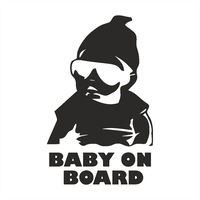 sticker decorativ auto tuning bebe cu ochelari baby on board negru pvc autocolant 125 x 20 cm imagen 54_0_
0