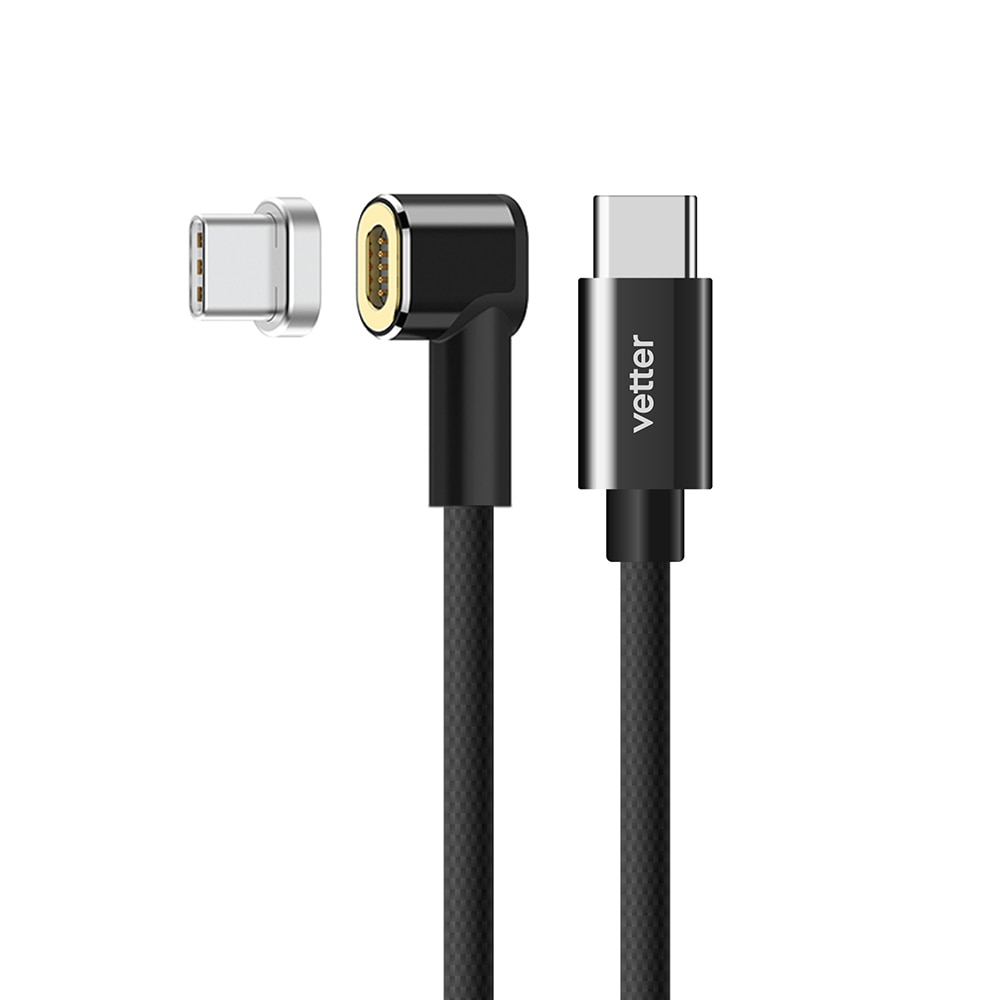 Cablu Vetter USB-C to USB-C With Magnetic Connector Negru