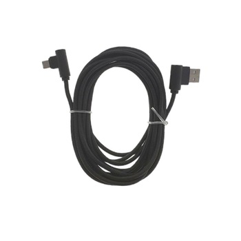 Cablu USB 2.0 la microUSB, unghi 90 grade la ambele capete, 300 cm lungime, invelis textil, negru Cablu USB 2.0 la microUSB, unghi 90 grade la ambele capete, 300 cm lungime, invelis textil, negru