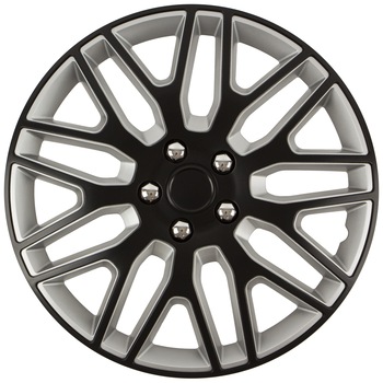Set 4 buc capace roti Dakar bicolor PC BS (prezon cromat) 15 Set 4 buc capace roti Dakar bicolor PC BS (prezon cromat) 15