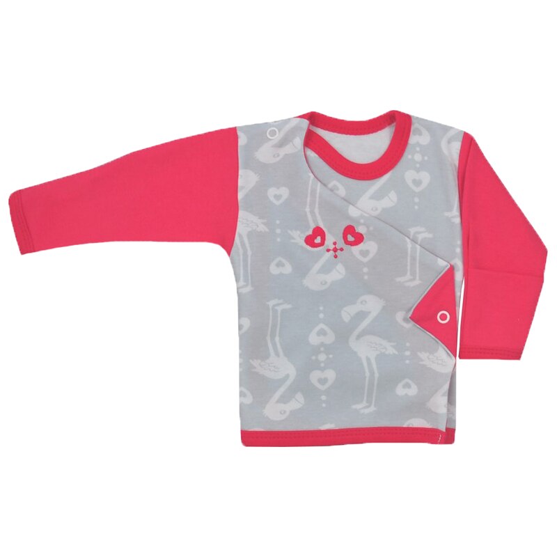 Bluza cu maneca lunga pentru fete Koala Hipster 04-942, Fucsia, 62 cm