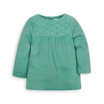 Bluza Fete, Broderie Anglaise,Verde, Jojo Maman Bebe Bluza Fete, Broderie Anglaise,Verde, Jojo Maman Bebe