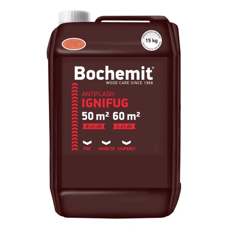 Solutie ignifugare lemn Bochemit Antiflash maro 15 Kg