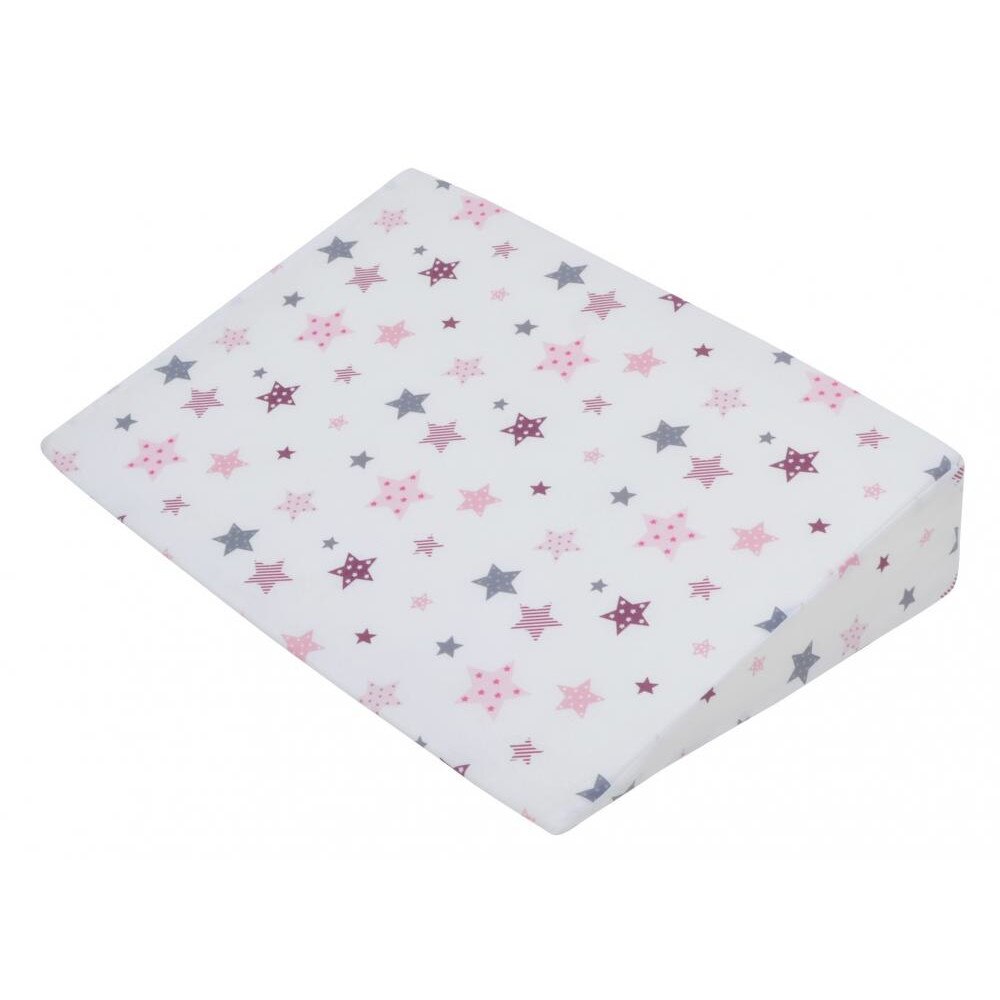 Perna plan inclinat Pink and Grey Stars White