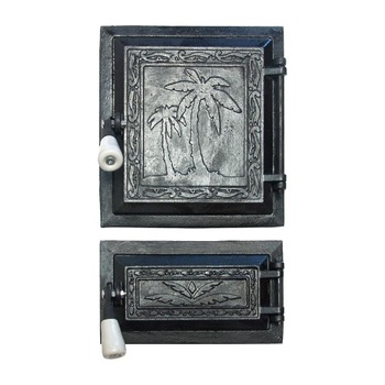 Usa soba cu cenusar economica BuildXell, model Palmier, 270x250mm Usa soba cu cenusar economica BuildXell, model Palmier, 270x250mm