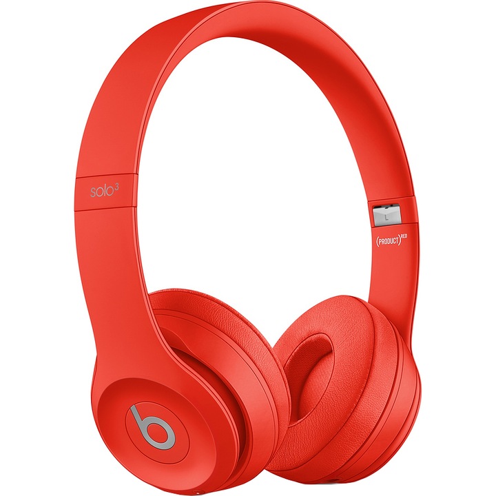 Аудио слушалки Beats Solo3, Безжични, Червени/Red